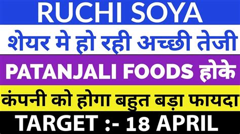 Ruchi Soya Latest News🔥 Ruchi Soya Share Target Ruchi Soya Share Price Ruchi Soya💥 Youtube
