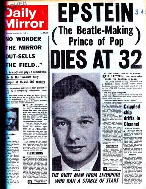 The Day I Found Beatles Manager Brian Epstein Dead In Bed 55 Years Ago Irish Mirror Online