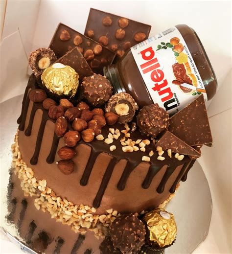 Nutella Drip Cake Kuchen Geburtstagskuchen