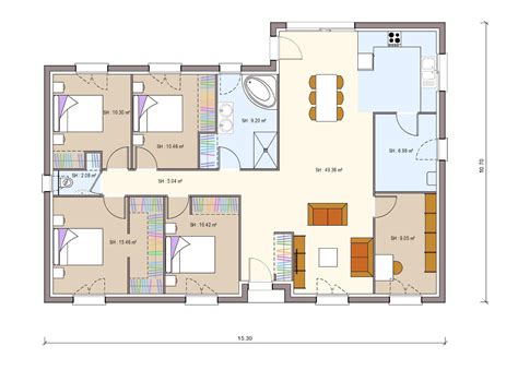 Plan Maison En L 4 Chambres Ventana Blog