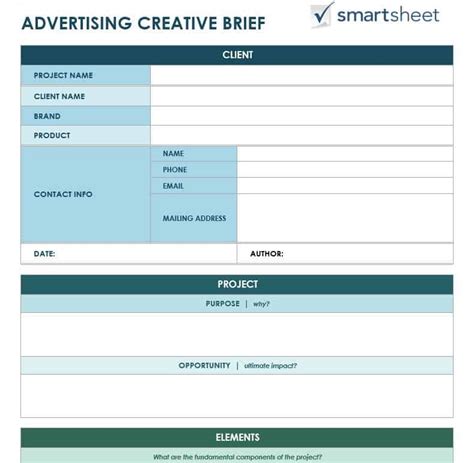 Logo creative brief template by your creative junkie. Free Creative Brief Templates - Smartsheet