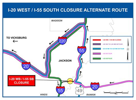I 20 Westboundi 55 Southbound To Temporarily Close In Jackson April 8