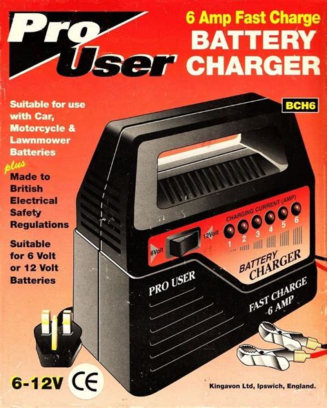 Pro User Car Battery Charger 6 Amp Fast Charge 12 And 6 Volt Settings