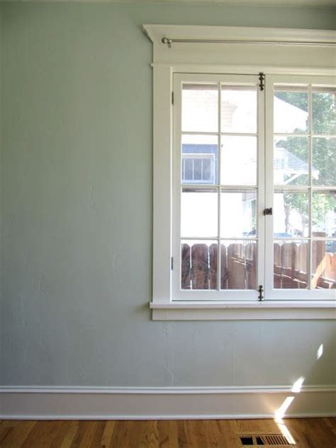 Start with the bottom then sides and finish with the top trim piece. Colors, Curtain rods and Wall colors on Pinterest