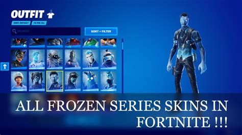 New All Frozen Series Skins In Fortnite Youtube