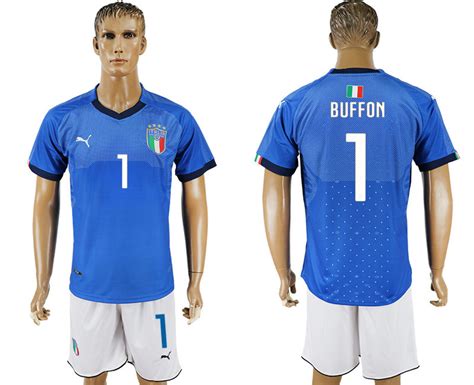 Men 2017 2018 National Italy Home 1 Blue Soccer Jersey 201710300925100
