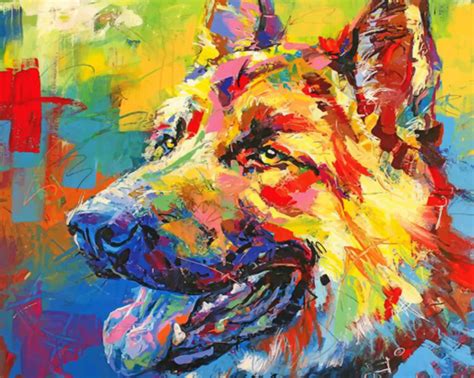 Abstract Dog Paint By Number Num Paint Kit