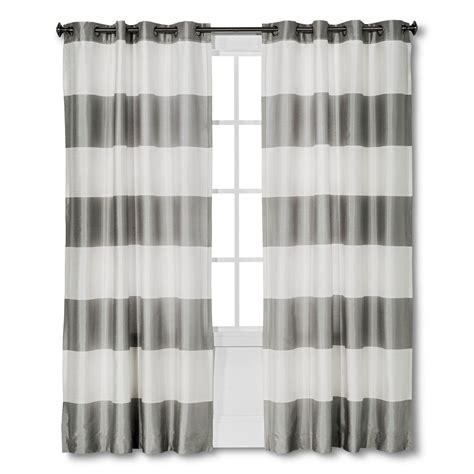 The Modern And Fresh Threshold Bold Stripe Curtain Panel Is Sure To