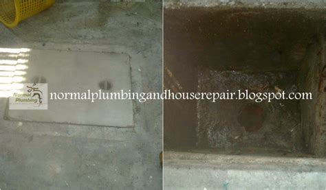 Plumbing tersumbat dengan bahan keras (jetter lavor malaysia). NORMAL PLUMBING: MEMBAIKI FLOOR TRAP TERSUMBAT