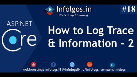 How To Use Asp Net Core Logging Providers Part Infologs Youtube