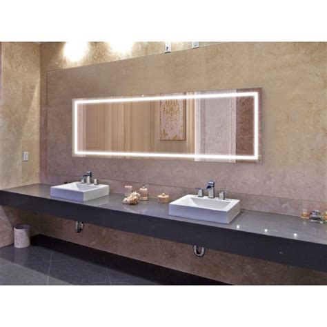 Krugg Icon 84″ X 30″ Led Bathroom Mirror W Dimmer And Defogger Large