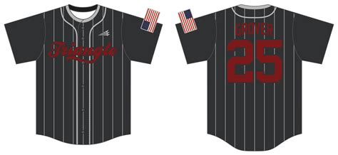 Triangle Custom Pinstripe Baseball Jerseys