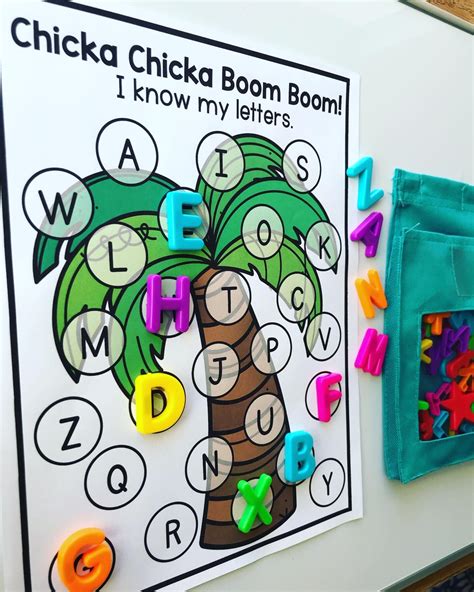 Chicka Chicka Boom Boom Craft And Activities Book Buddy Apples And Abcs
