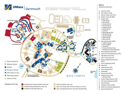 Umass Dartmouth Campus Map
