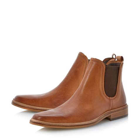 Men's luxe chelsea boots, created for macy's $69.99 (15) Dune Manderin Square Toe Chelsea Boots in Brown for Men | Lyst