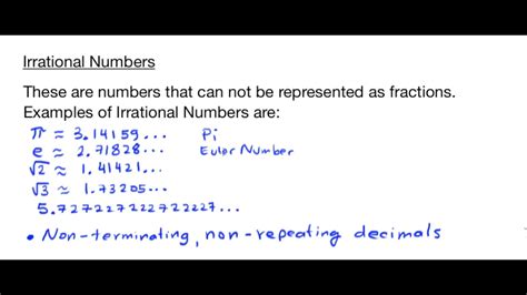 The Classification Of Numbers Youtube