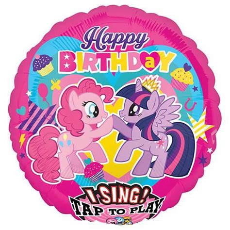 Loonballoon Singing Balloons 28″ My Little Pony Happy Birthday Sing A