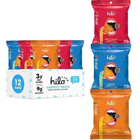 Buy Hilo Life, Low Carb Keto Friendly Tortilla Chip Snack Bags Nacho