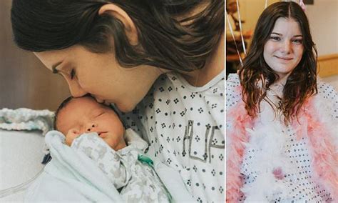 Pregnant Teen Given Months To Live With Dipg Gives Birth Daily Mail