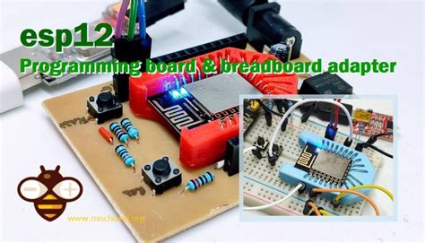Esp 12 Esp 07 Esp8266 Programming Board And Breadboard Adapter