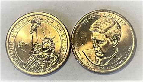 2015 D John F Kennedy Presidential Dollar Uncirculated Coin From Us