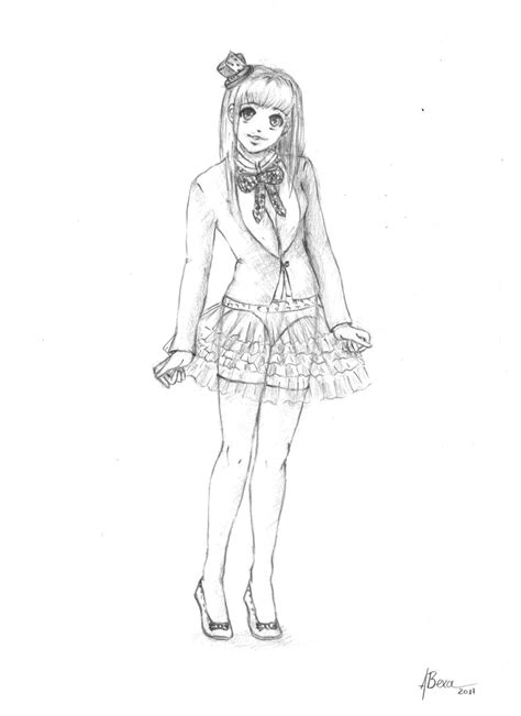 Anime Girl Body Sketch At Explore