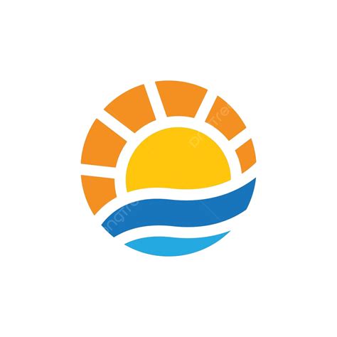 Sunset Logo Images Ocean Vector Vacation Vector Ocean Vector