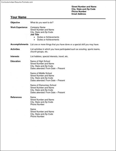 Free Resume Builder Template Printable Printable Templates