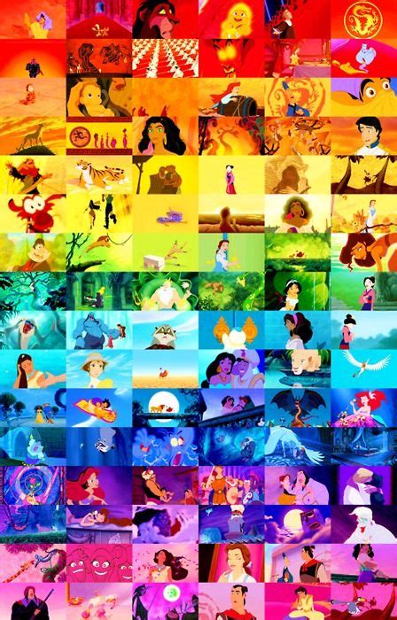 Rainbow Disney Collage Disney Colors Disney And Dreamworks