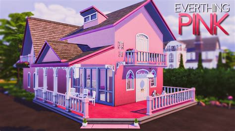 The Sims 4 Everthing Pink House Speed Build No Cc Busra Tr