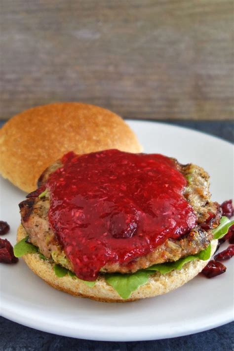 Thanksgiving Turkey Burger Recipe Delicious Cranberry Burger