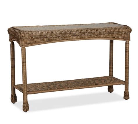 They are space convenient as they can fit in small spaces and rooms. Saybrook All-Weather Wicker Console Table | Pottery Barn