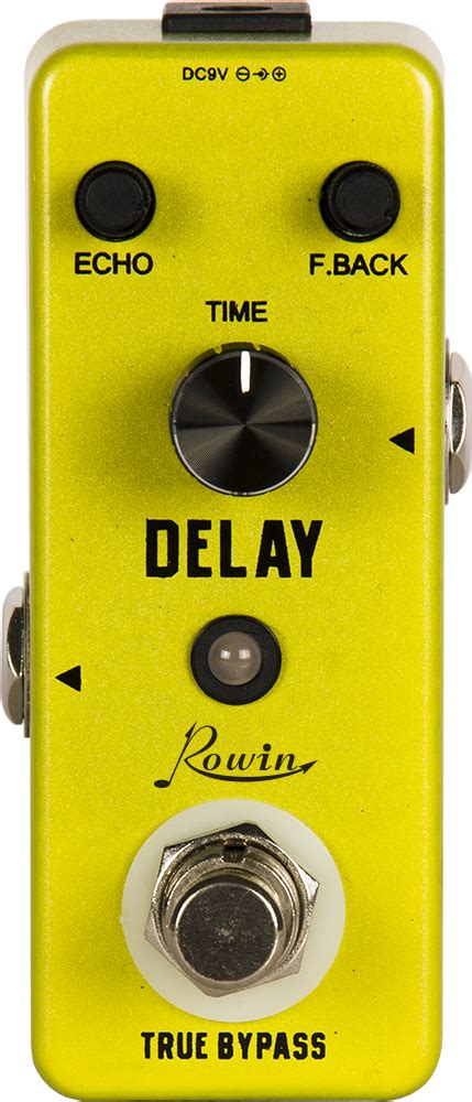Rowin guitar effects pedal, DELAY. Analogue sound png image