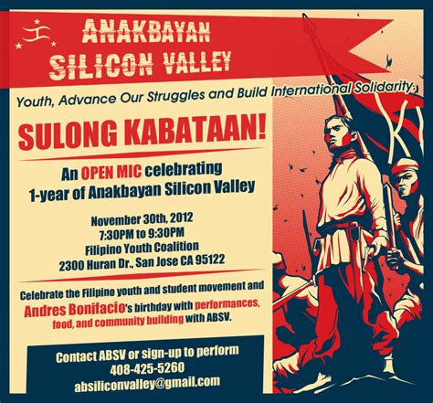 Sulong Kabataan Open Mic First Year Anniversary Absv Anakbayan San Jose