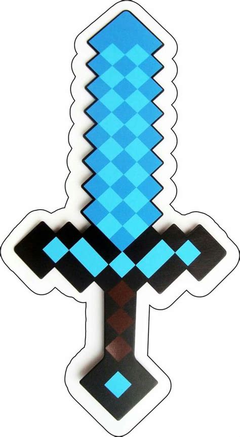 Espada De Minecraft Para Imprimir Gratis Minecraft Party Decorations