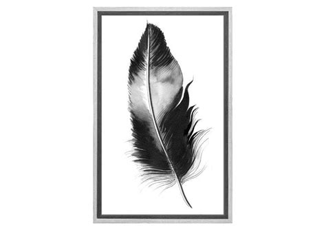 Shop Stunning Feather In Black And White Feather Wall Art Final Touch