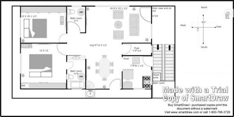 The walls in the south and west. Image result for double bed room plans for east facing ...