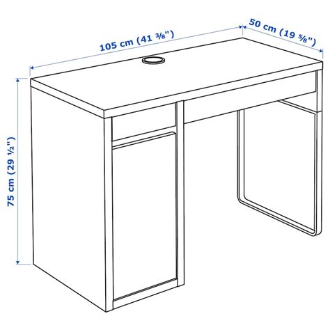 Micke Escritorio Blanco 105x50 Cm Ikea