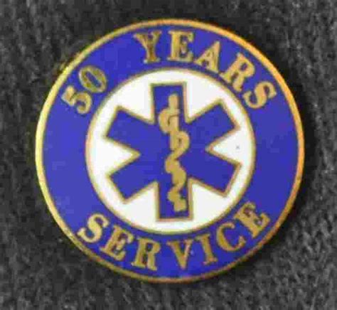 50 Year Ems Service Pin Ss Ems 50