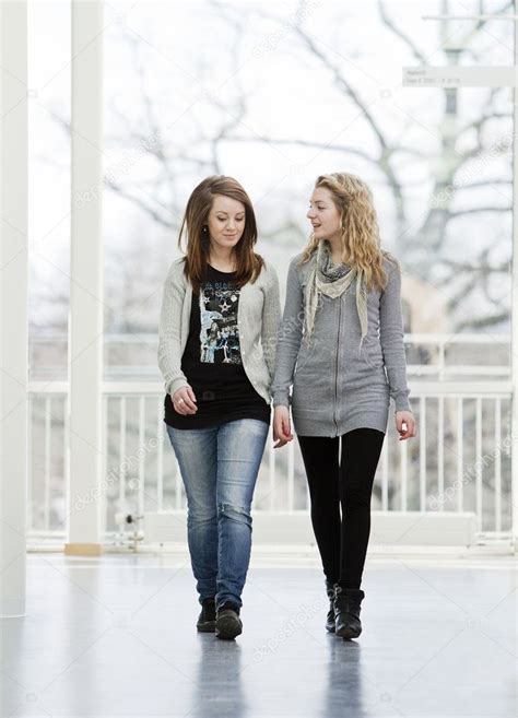 Two Girls Walking — Stock Photo © Gemenacom 2711598