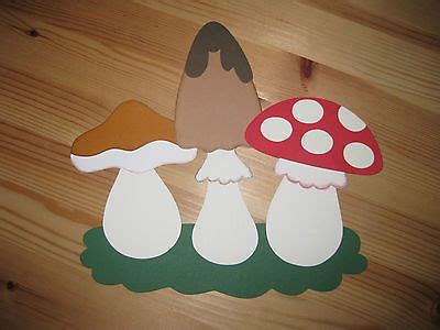 Fensterbild Tonkarton, Herbst Pilze, NEU beidseitig ...