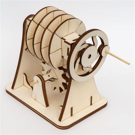Unterseite Wunsch Mover Laser Cut Wooden Gear Clock Sprengstoff