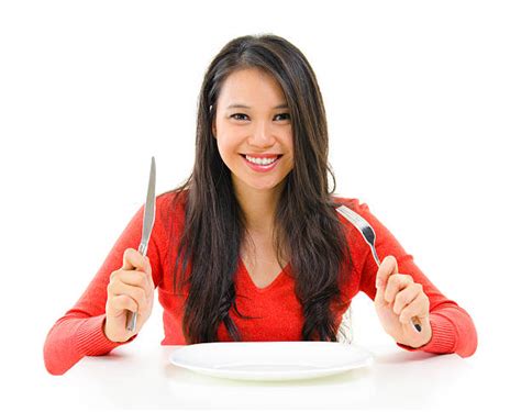 Woman Holding Knife On White Stock Photos Pictures And Royalty Free
