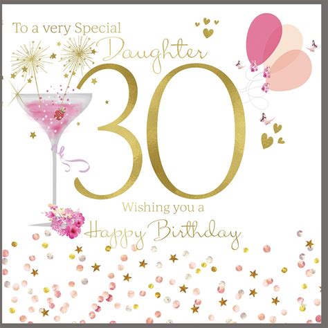 Recently a lot of creative happy 30th birthday quotes have been presented on this website. 30th Birthday Card for a Very Special Daughter - Polkadot ...