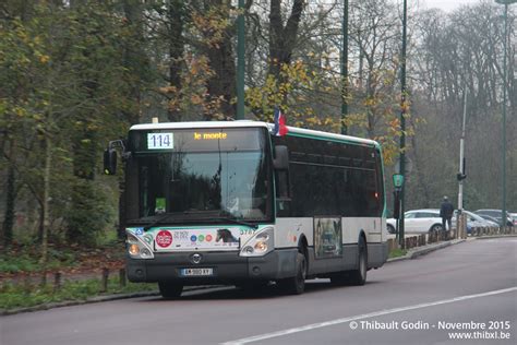 Irisbus Citelis Line N°3787 Am 980 Xy Sur La Ligne 114 Ratp Au Bois