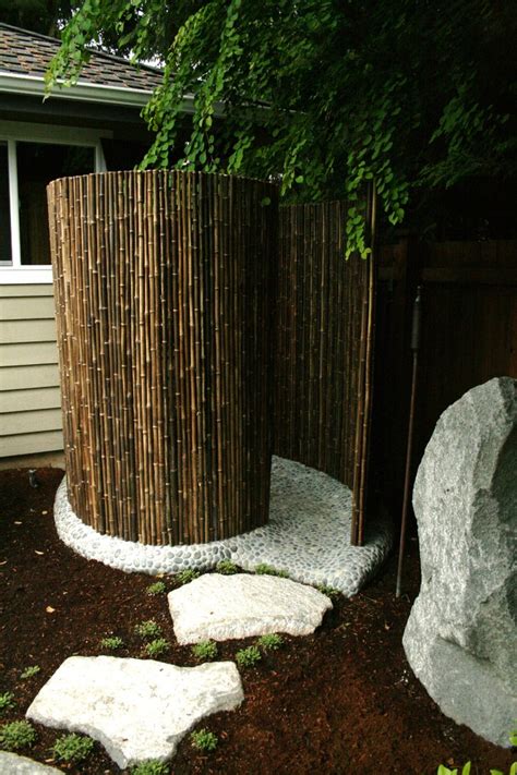 Bamboo Shower Asian Patio Seattle By Lemier Construction Llc