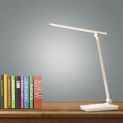 LAIDEYI New 5W LED Desk Lamp 3 Levels Foldable Dimming USB Rechargeable