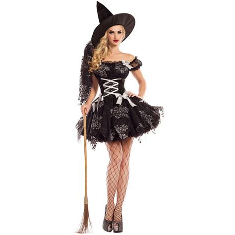 2018 New Adult Witch Costume Temperament Womens Magic Moment Costume Adult Sexy Witch Cosplay