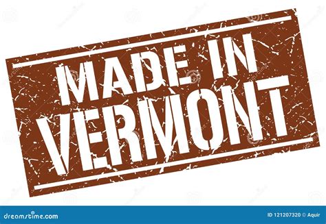 Made In Vermont Stamp Stock Vector Illustration Of White 121207320