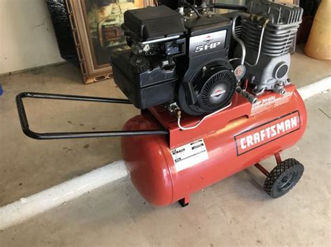 Craftsman Gasoline Powered Air Compressor 5hp 20 Gallon With Twin